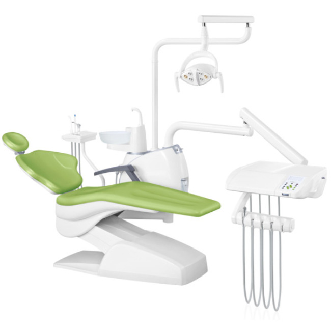 Cheap Dental Chair Price for Pu Leather Dental Unit with Long Arms